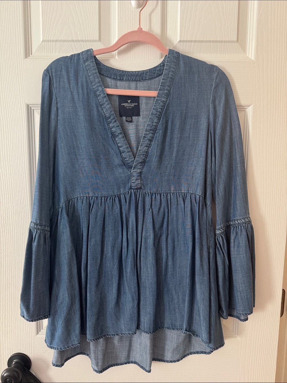 American Eagle Chambray Top